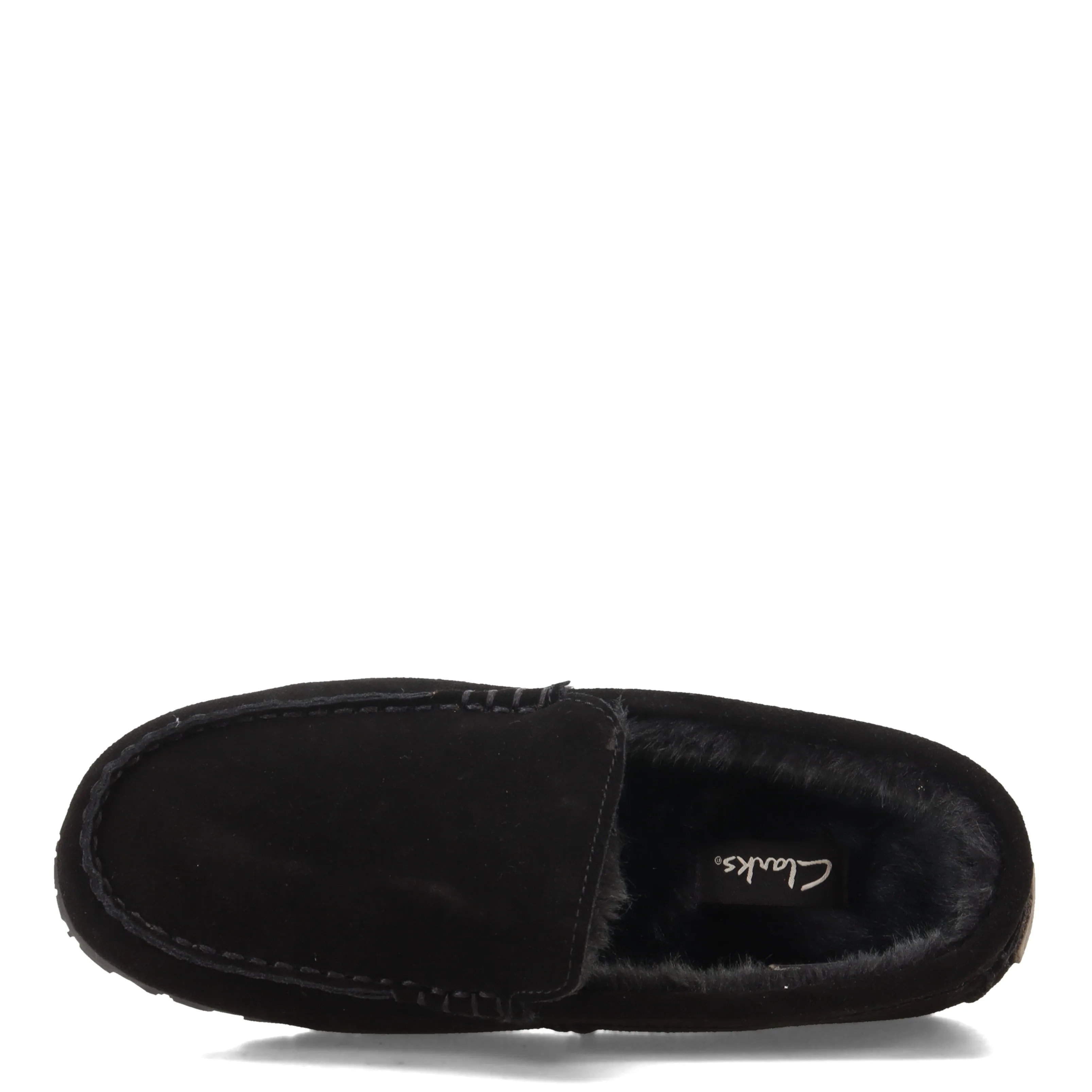 Men's Clarks, Plush Fur Venetian Slipper