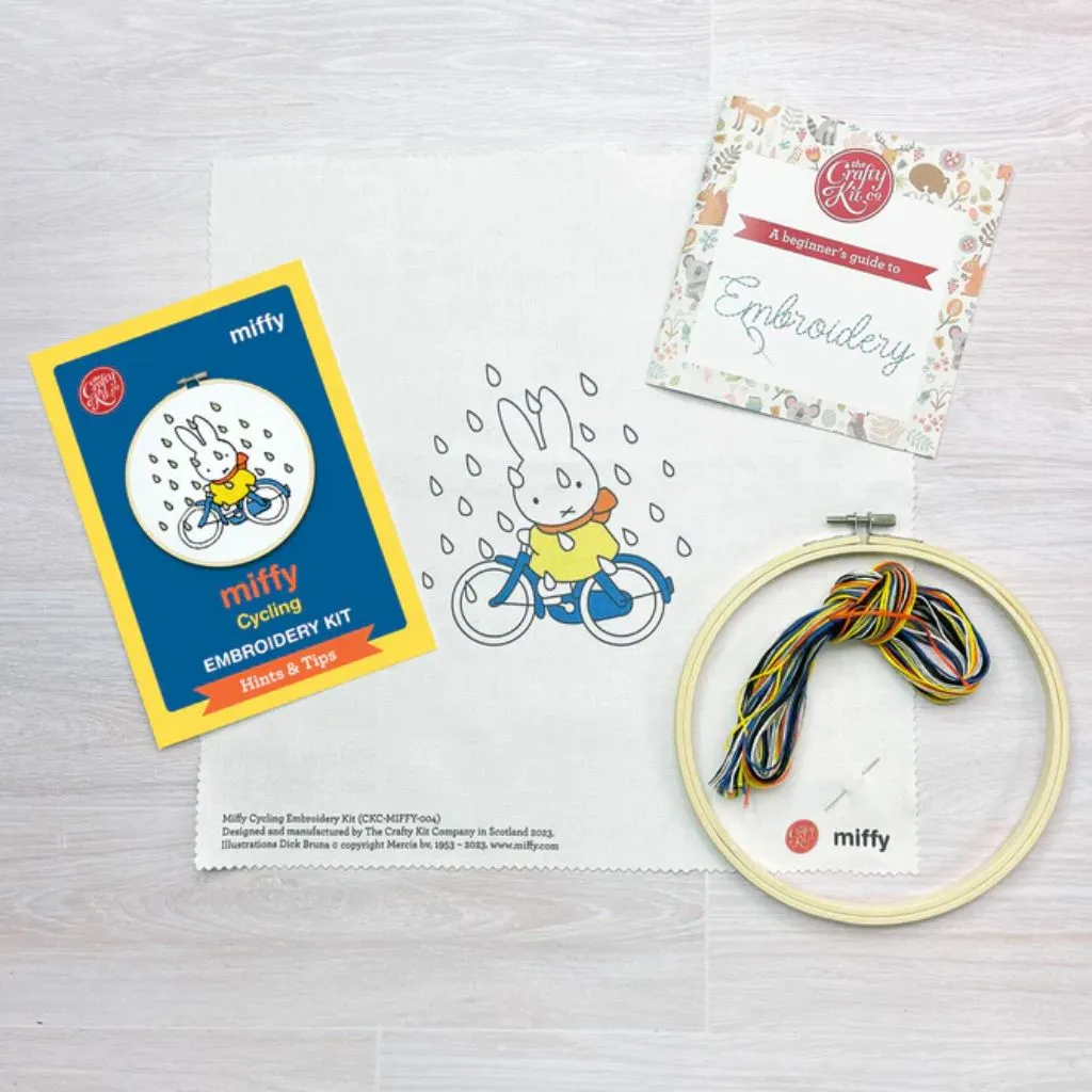 Miffy Cycling Embroidery Kit