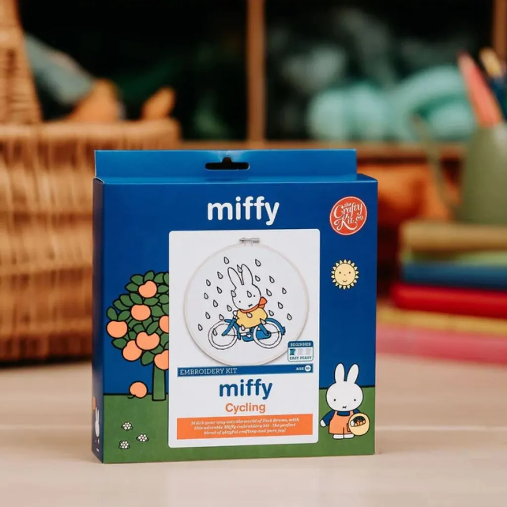 Miffy Cycling Embroidery Kit