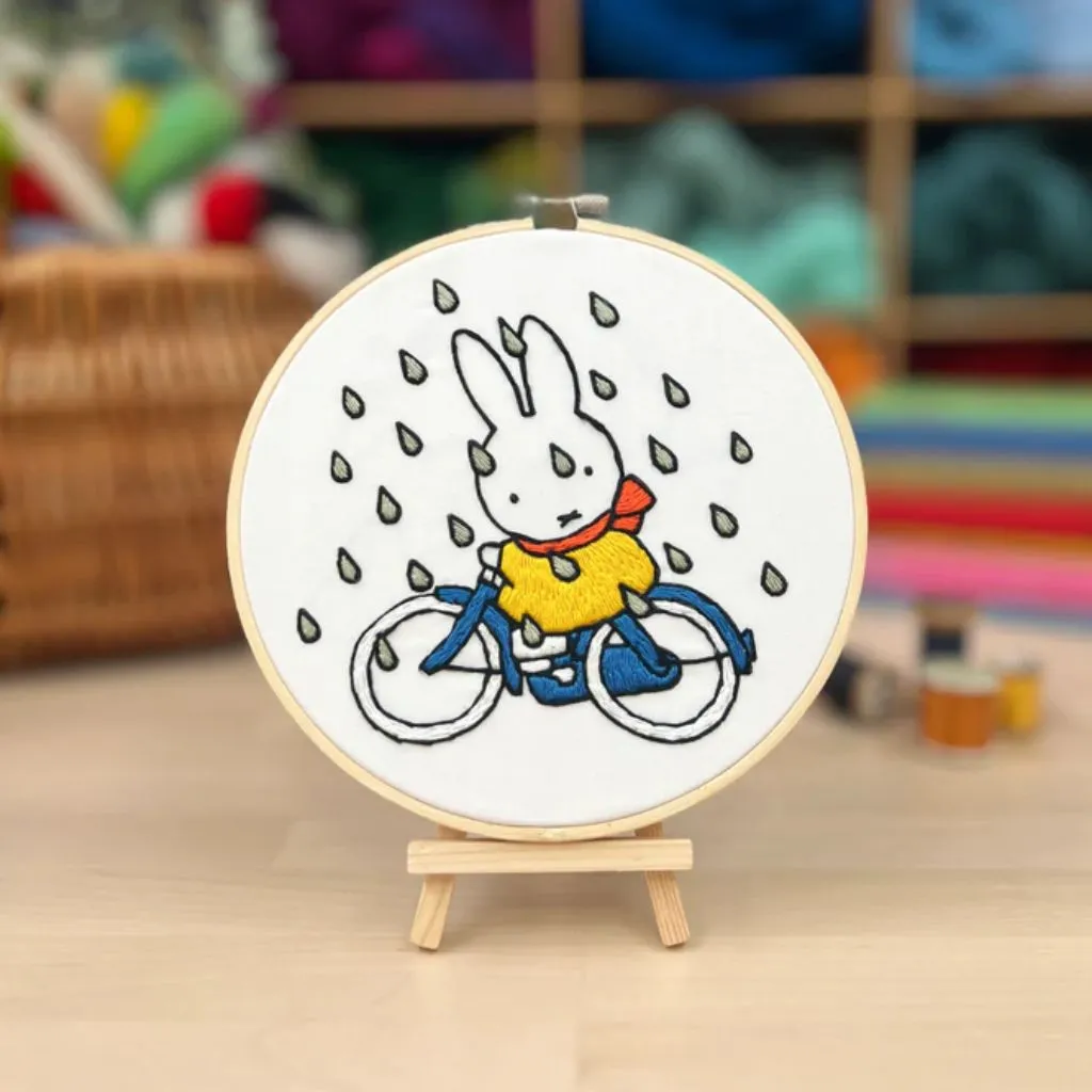 Miffy Cycling Embroidery Kit