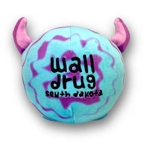 Plush Tye Dye Buffalo Squishy