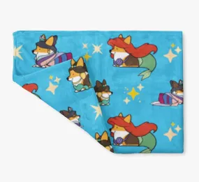 "Storybork Collection: Volume 2" Tricolor Corgi Blanket