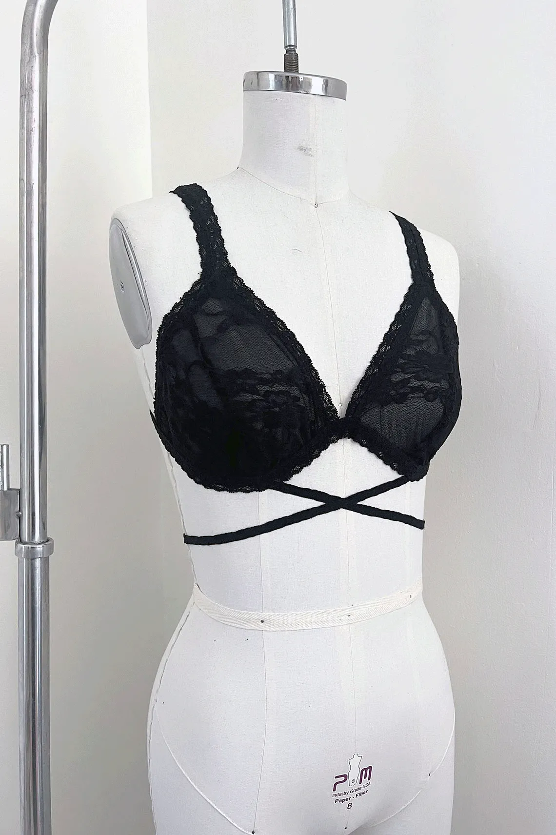 Rosehip Multi-Way Bralette in Black Surplus Lace