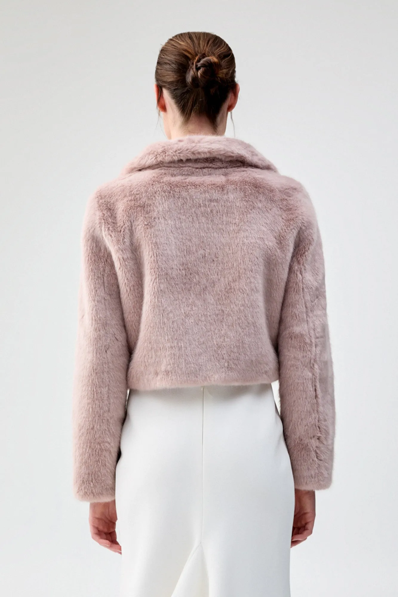 Tirage Cropped Jacket in Elderflower