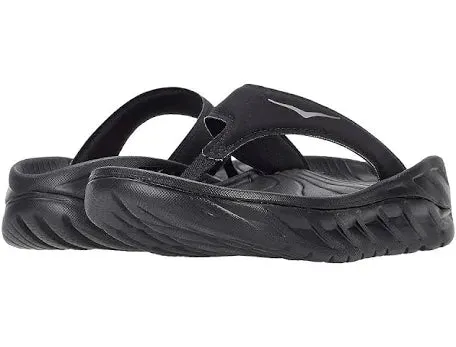 Women's Hoka Ora Recovery Flip (Black/Dark Gull Gray)